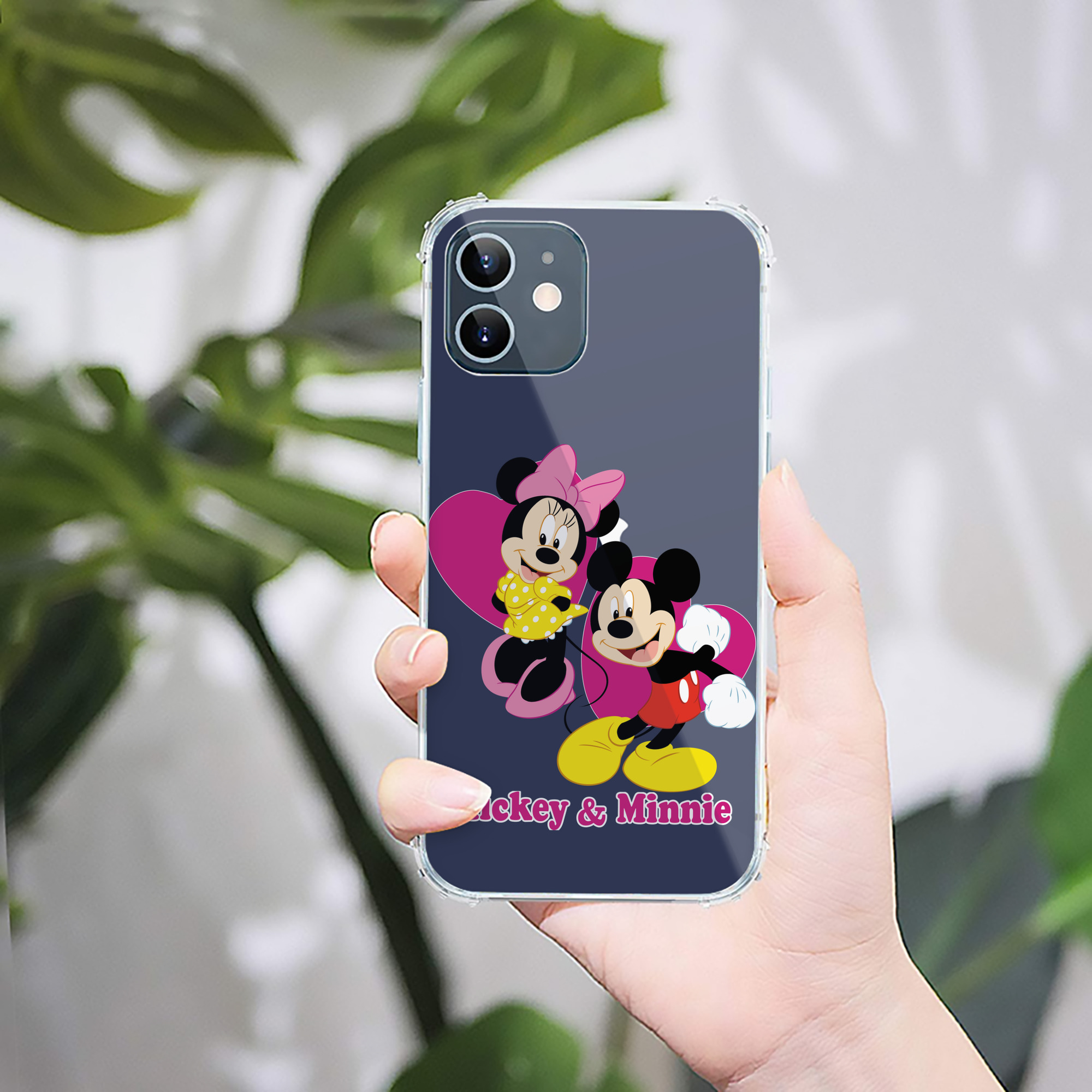 （画像用） ミッキーマウス Mickey Mouse 【iPhone 12シリーズ対応】透明スマホケース（クリアソフトケース）